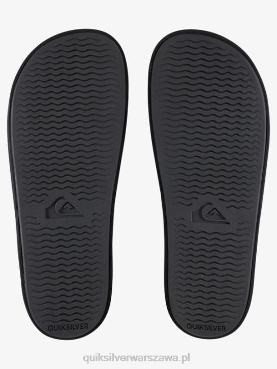 mężczyźni Quiksilver Sandały Rivi Slide 4DBV765 biało-czarny