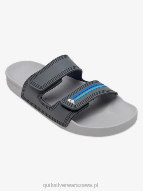 mężczyźni Quiksilver Sandały Rivi z podwójną regulacją 4DBV1079 szaro-niebieski