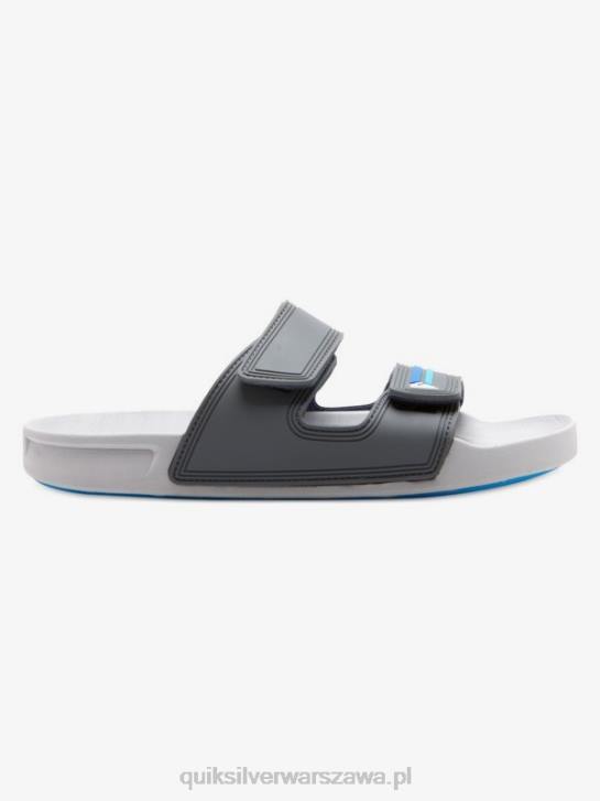 mężczyźni Quiksilver Sandały Rivi z podwójną regulacją 4DBV1079 szaro-niebieski