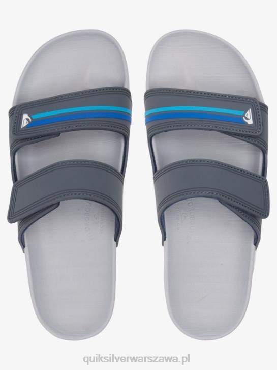 mężczyźni Quiksilver Sandały Rivi z podwójną regulacją 4DBV1079 szaro-niebieski