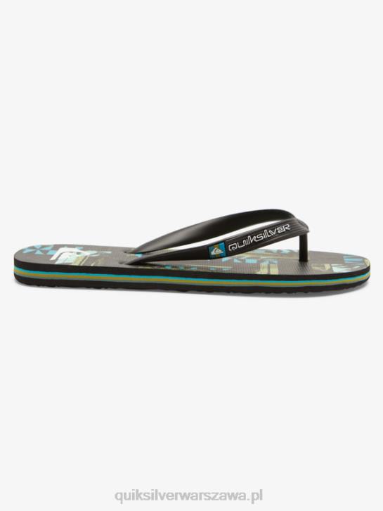mężczyźni Quiksilver japonki gregg kaplan molokai art 4DBV524 czarny/niebieski/zielony