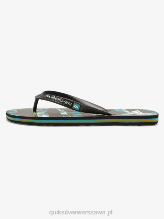 mężczyźni Quiksilver japonki gregg kaplan molokai art 4DBV524 czarny/niebieski/zielony