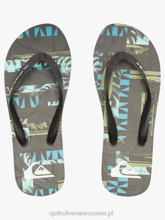 mężczyźni Quiksilver japonki gregg kaplan molokai art 4DBV524 czarny/niebieski/zielony