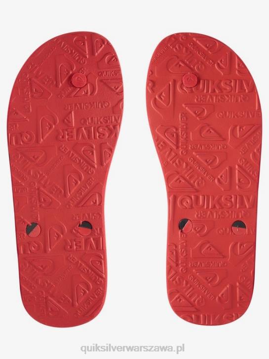 mężczyźni Quiksilver japonki haleiwa 4DBV1649 czarny/czerwony/zielony
