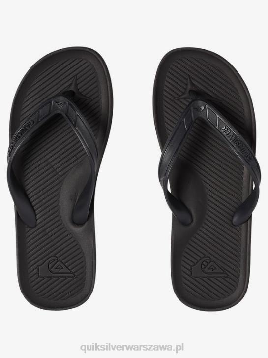 mężczyźni Quiksilver japonki haleiwa 4DBV1650 pełna czerń