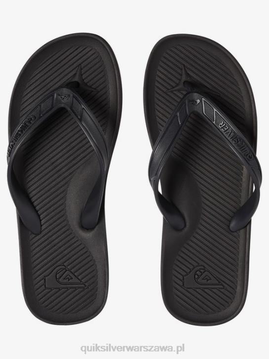 mężczyźni Quiksilver japonki haleiwa 4DBV1650 pełna czerń