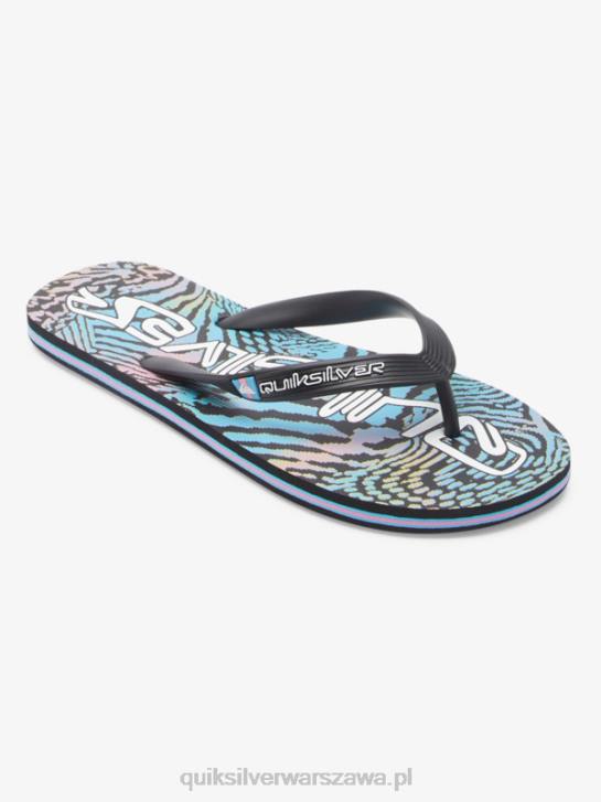 mężczyźni Quiksilver japonki molokai art 4DBV514 czarny/różowy/niebieski