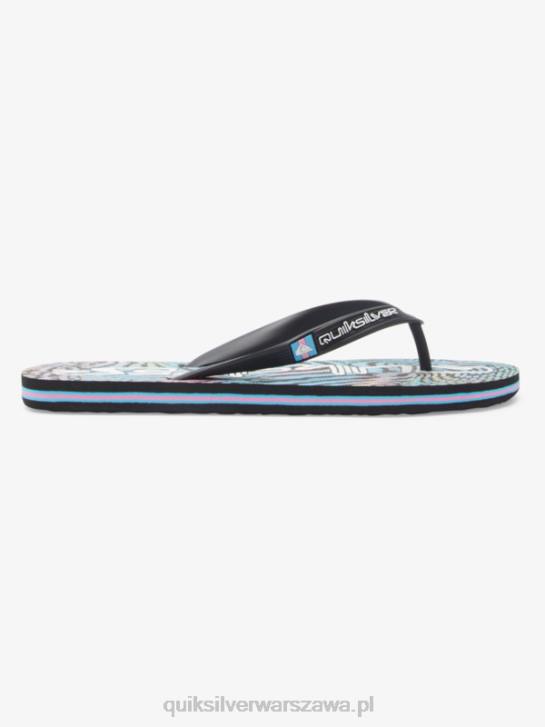 mężczyźni Quiksilver japonki molokai art 4DBV514 czarny/różowy/niebieski