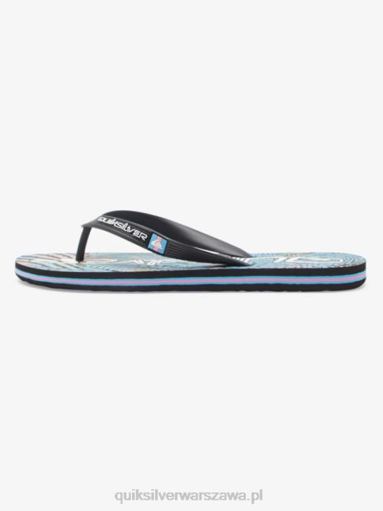 mężczyźni Quiksilver japonki molokai art 4DBV514 czarny/różowy/niebieski