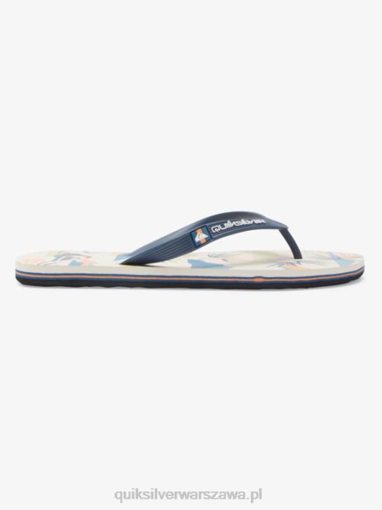 mężczyźni Quiksilver japonki molokai art 4DBV515 czarny/biały/niebieski