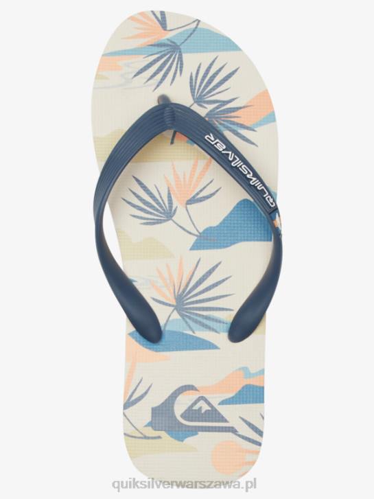 mężczyźni Quiksilver japonki molokai art 4DBV515 czarny/biały/niebieski