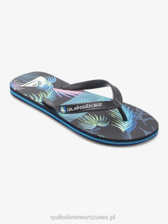 mężczyźni Quiksilver japonki molokai art 4DBV517 czarno-niebieski