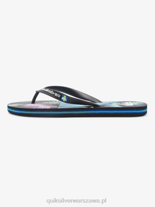 mężczyźni Quiksilver japonki molokai art 4DBV517 czarno-niebieski