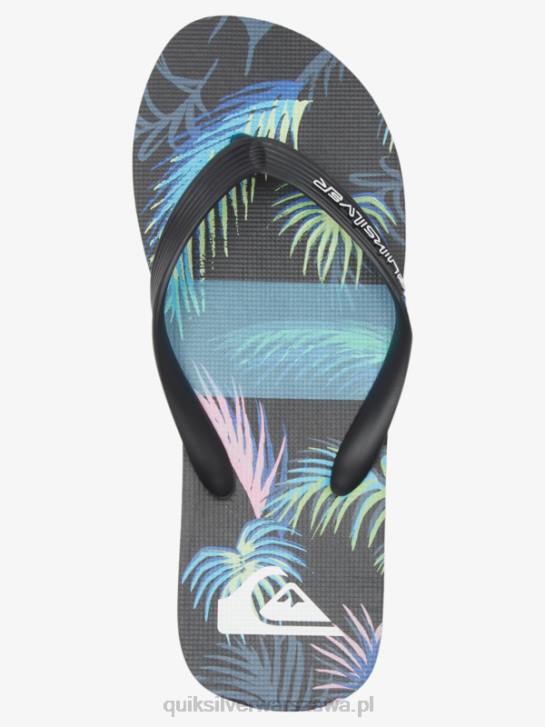 mężczyźni Quiksilver japonki molokai art 4DBV517 czarno-niebieski