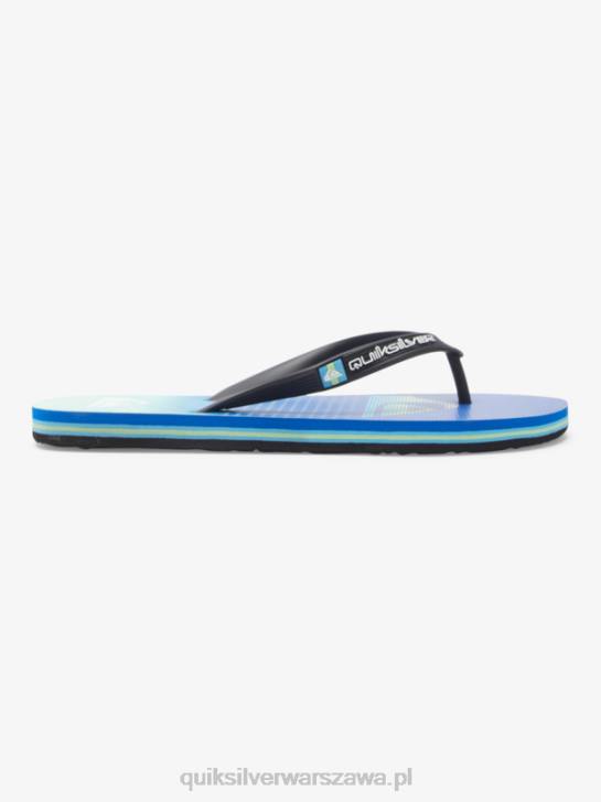 mężczyźni Quiksilver japonki molokai art 4DBV518 czarny/zielony/niebieski