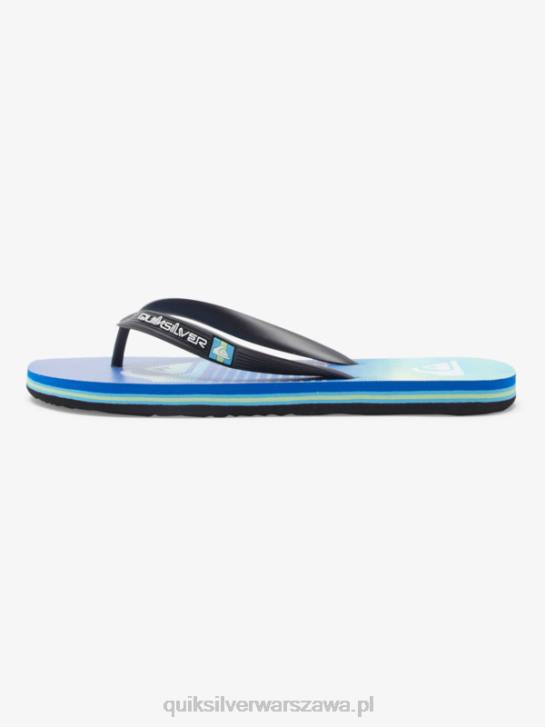 mężczyźni Quiksilver japonki molokai art 4DBV518 czarny/zielony/niebieski