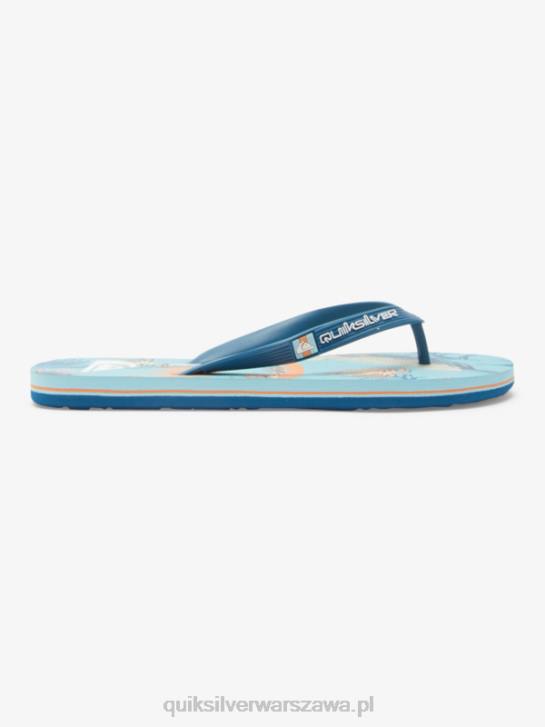 mężczyźni Quiksilver japonki molokai art 4DBV519 niebieski/czarny/żółty