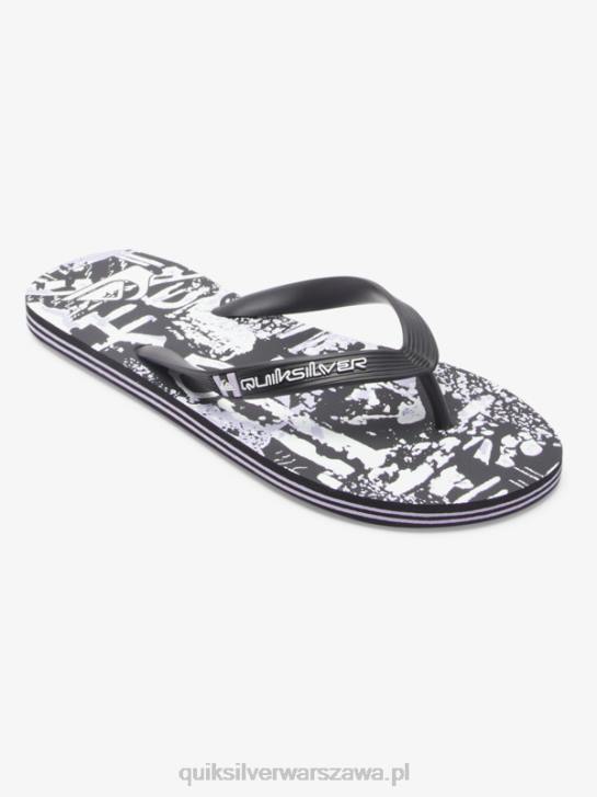 mężczyźni Quiksilver japonki molokai art 4DBV520 czarny