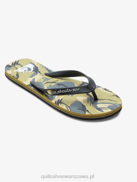 mężczyźni Quiksilver japonki molokai art 4DBV522 czarny/szary/brązowy