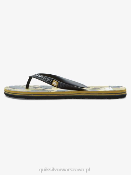 mężczyźni Quiksilver japonki molokai art 4DBV522 czarny/szary/brązowy