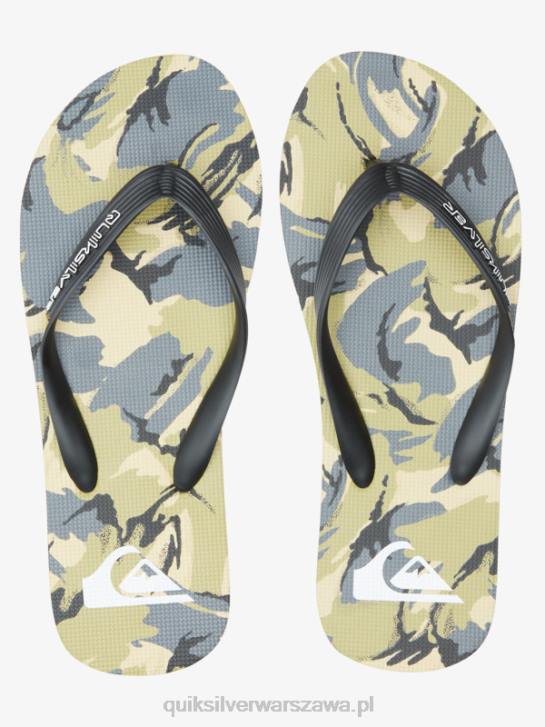mężczyźni Quiksilver japonki molokai art 4DBV522 czarny/szary/brązowy