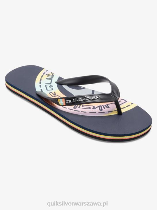 mężczyźni Quiksilver japonki molokai art 4DBV523 niebieski/pomarańczowy