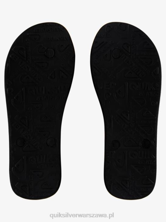 mężczyźni Quiksilver japonki molokai art 4DBV525 czarny biały
