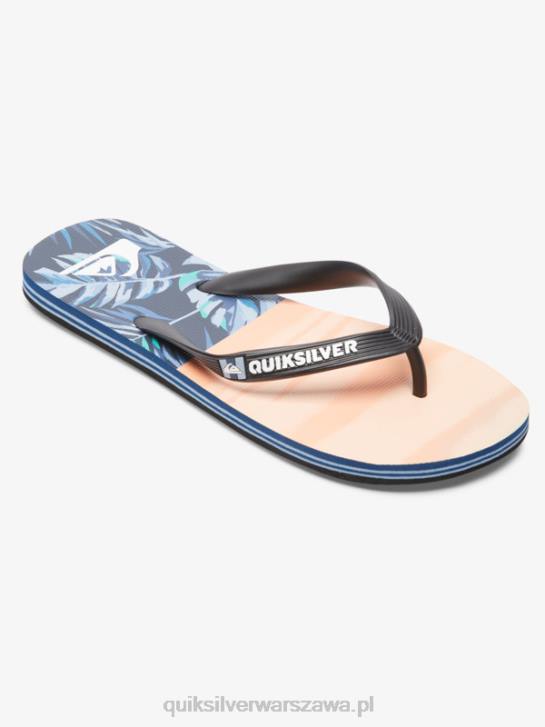 mężczyźni Quiksilver japonki molokai five-o 4DBV1857 czarny/pomarańczowy/zielony