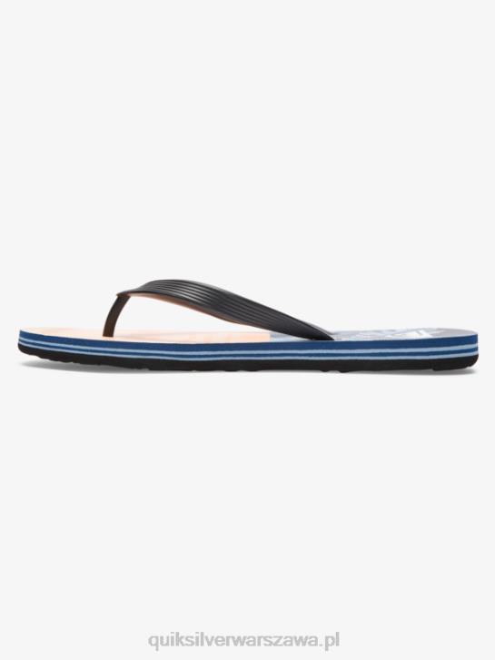 mężczyźni Quiksilver japonki molokai five-o 4DBV1857 czarny/pomarańczowy/zielony