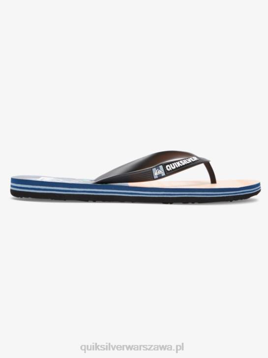 mężczyźni Quiksilver japonki molokai five-o 4DBV1857 czarny/pomarańczowy/zielony