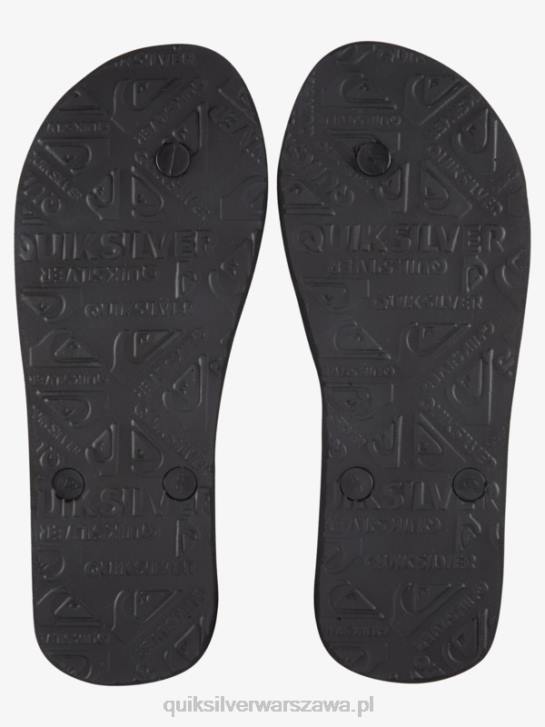 mężczyźni Quiksilver japonki molokai five-o 4DBV1857 czarny/pomarańczowy/zielony