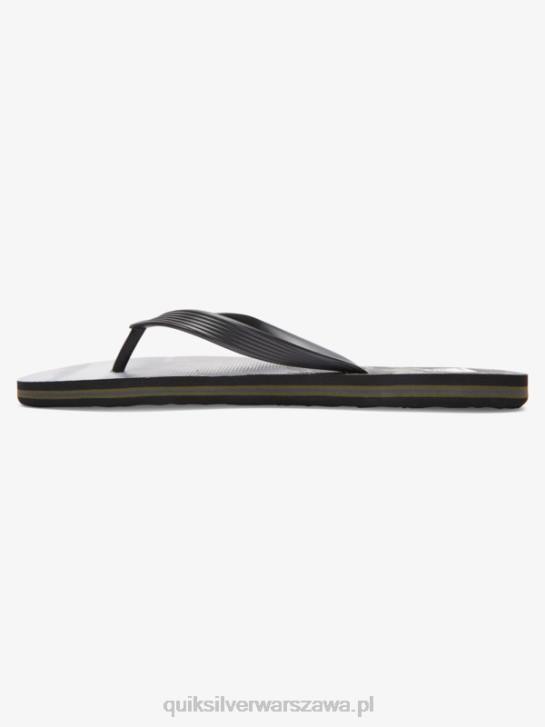mężczyźni Quiksilver japonki molokai five-o 4DBV1858 czarny zielony