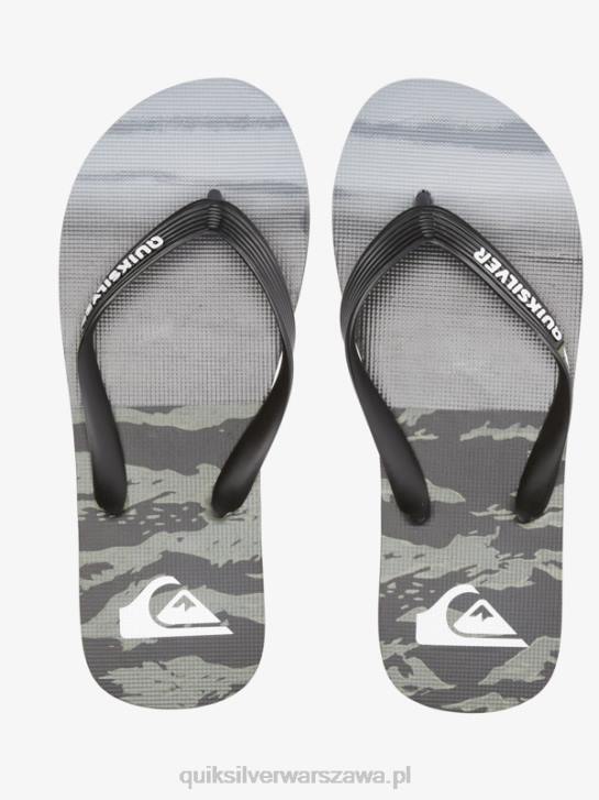 mężczyźni Quiksilver japonki molokai five-o 4DBV1858 czarny zielony
