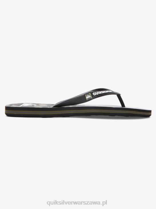 mężczyźni Quiksilver japonki molokai five-o 4DBV1858 czarny zielony