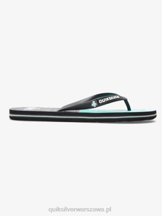 mężczyźni Quiksilver japonki molokai five-o 4DBV1859 czarno-niebieski