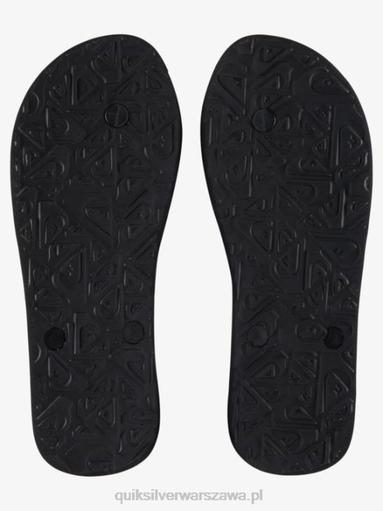 mężczyźni Quiksilver japonki molokai wordblock 4DBV1136 czarny/pomarańczowy