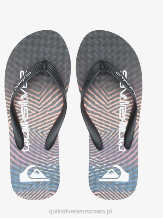 mężczyźni Quiksilver japonki molokai wordblock 4DBV1137 czarny/różowy