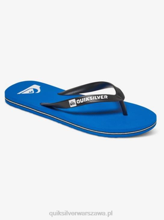 mężczyźni Quiksilver klapki molokai 4DBV1589 czarno-niebieski
