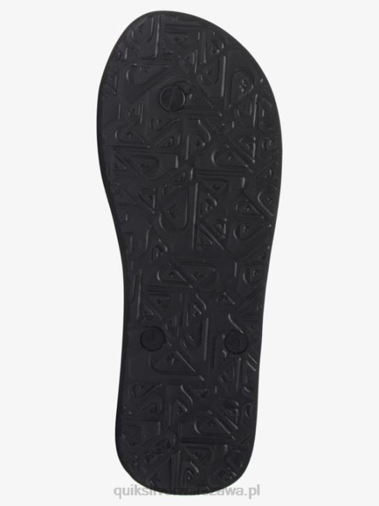 mężczyźni Quiksilver klapki z panelem molokai 4DBV569 niebieski/czarny/żółty