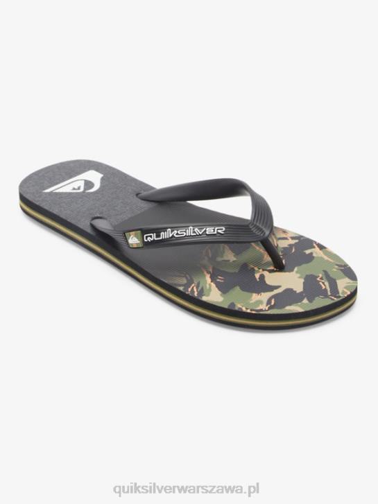 mężczyźni Quiksilver klapki z panelem molokai 4DBV570 zielony 1