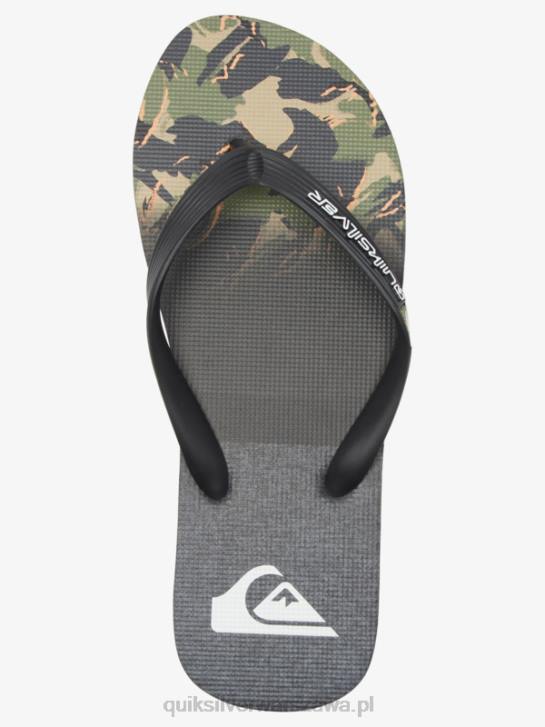 mężczyźni Quiksilver klapki z panelem molokai 4DBV570 zielony 1
