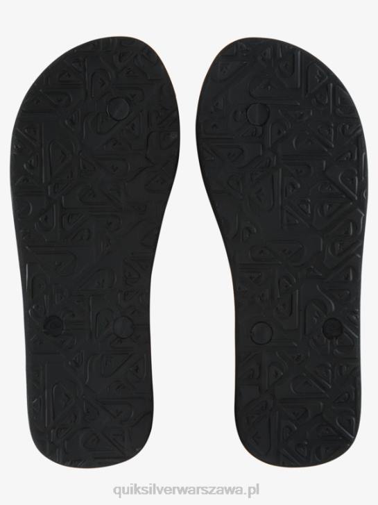 mężczyźni Quiksilver klapki z panelem molokai 4DBV571 niebieski/pomarańczowy