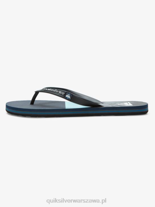 mężczyźni Quiksilver klapki z panelem molokai 4DBV573 niebiesko szary