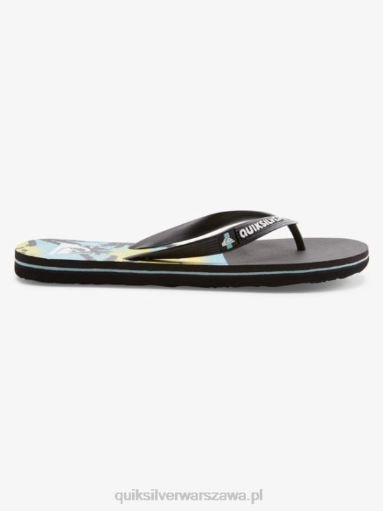 mężczyźni Quiksilver klapki z panelem molokai 4DBV574 czarny
