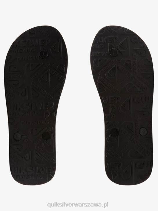 mężczyźni Quiksilver klapki z panelem molokai 4DBV574 czarny