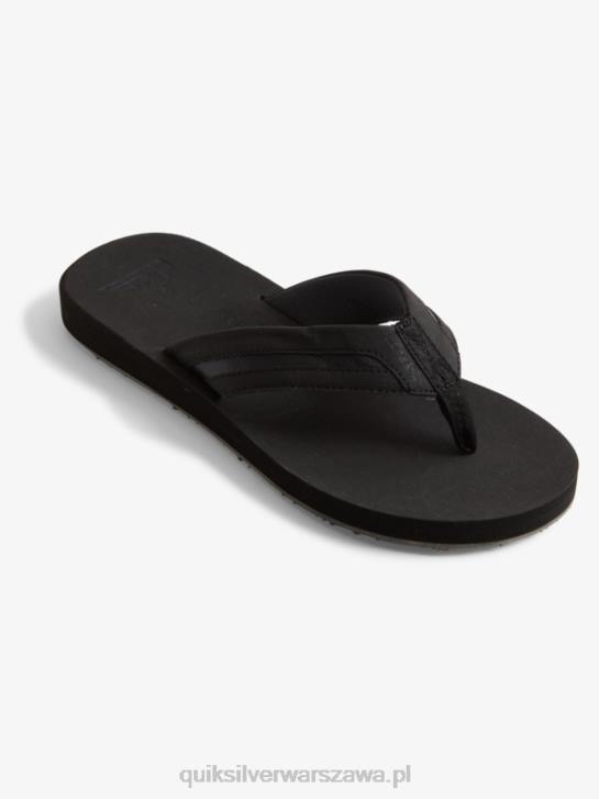 mężczyźni Quiksilver luksusowe sandały carver squish 4DBV1830 czarny szary
