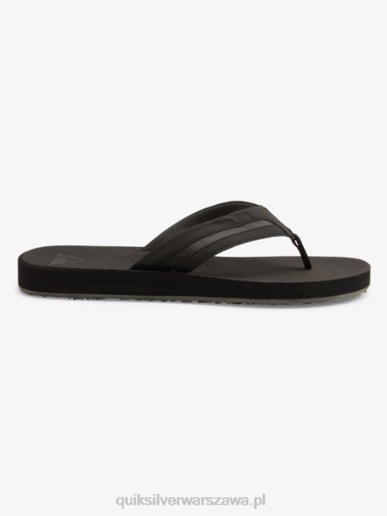 mężczyźni Quiksilver luksusowe sandały carver squish 4DBV1830 czarny szary