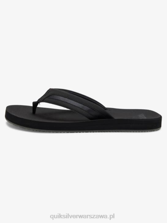 mężczyźni Quiksilver luksusowe sandały carver squish 4DBV1830 czarny szary