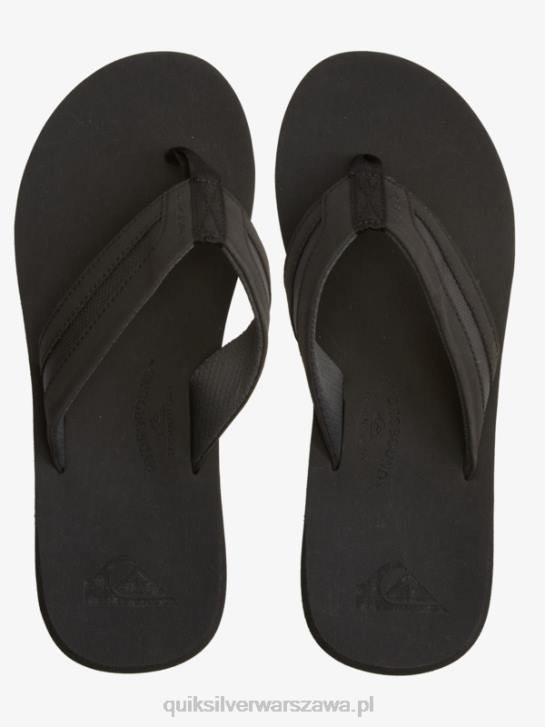 mężczyźni Quiksilver luksusowe sandały carver squish 4DBV1830 czarny szary