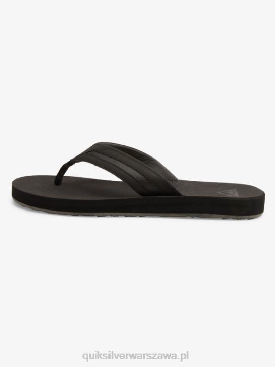 mężczyźni Quiksilver luksusowe sandały carver squish 4DBV1830 czarny szary